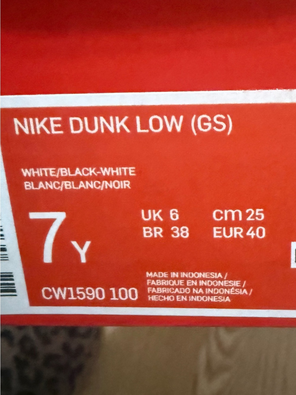 Nike Dunk Low Kids (Grade School) - Picture 8 of 8